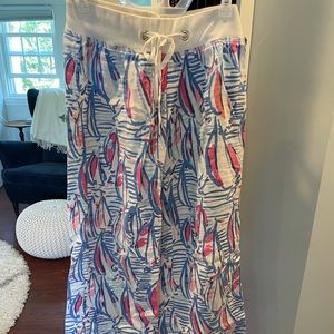 Lilly Pulitzer linen beach pant